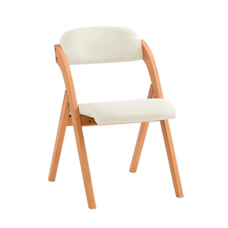 2dekans | SoBuy Houten Klapstoel met Gestoffeerde Zitting -, Huis en Inrichting, Stoelen, Ophalen of Verzenden