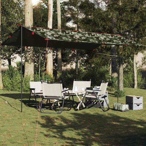 vidaXL Kampeerluifel waterdicht 506x306 cm camouflage, Caravans en Kamperen, Tenten, Nieuw, Verzenden