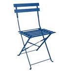 Opklapbare Stoelen | PERTH | Staal | Marine Blue |, Verzenden, Nieuw in verpakking