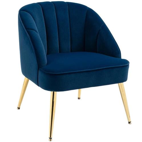 TRUUSK Retro Design Fauteuil Leesstoel Accent Fauteuil Velve, Huis en Inrichting, Fauteuils, Verzenden
