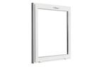 PVC kiep b80xh80 cm Wit, Doe-het-zelf en Bouw, Nieuw, Dubbelglas, 80 tot 120 cm, Ophalen of Verzenden