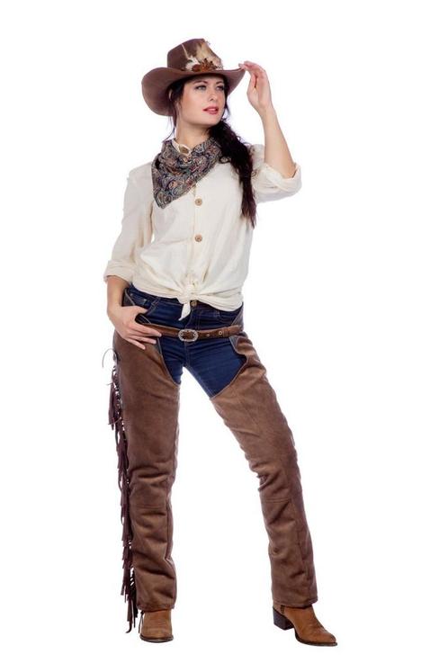 Cowboy Broek Bruin Dames, Vêtements | Femmes, Costumes de carnaval & Vêtements de fête, Envoi