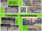 Tuintafels - tafelonderstellen - stockverkoop - OOK OP MAAT, Tuin en Terras, Tuintafels, Ophalen, Nieuw, Rechthoekig, Metaal