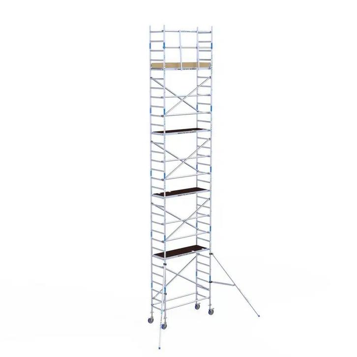 ALX rolsteiger 75 x 10,2m WH met voorloopleuning, Doe-het-zelf en Bouw, Steigers, Rolsteiger of Kamersteiger, Nieuw, 5 meter of hoger