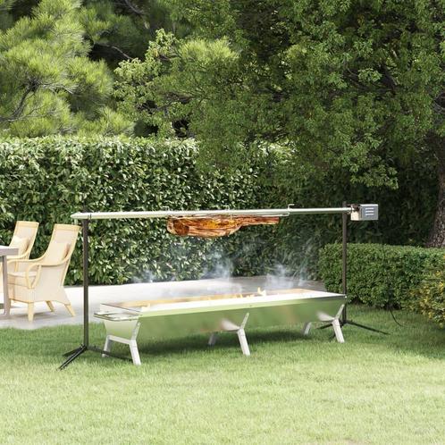 vidaXL Barbecueplaat 158x42x31 cm roestvrij staal, Elektronische apparatuur, Overige elektronische apparatuur, Nieuw, Verzenden
