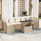 vidaXL Tuinbank Set Handmatig 8 pcs Beige 100 x 55 x 73 cm, Verzenden, Nieuw