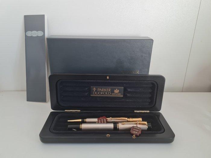 Parker - Duofold CENTENNIAL argent 925 décor godrons (stylo, Verzamelen, Pennenverzamelingen