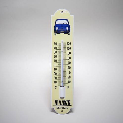 Emaille thermometer Fiat 500, Collections, Marques & Objets publicitaires, Envoi