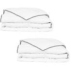 vidaXL Winterdekbedden 2 st 155x220 cm dons, Huis en Inrichting, Slaapkamer | Beddengoed, Verzenden, Nieuw