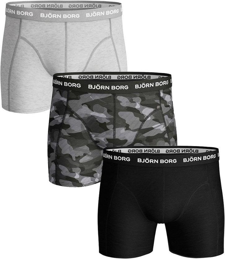 Bjorn Borg Boxers 3Pack Grijs Zwart maat M Heren, Kleding | Heren, Ondergoed, Grijs, Boxer, Verzenden