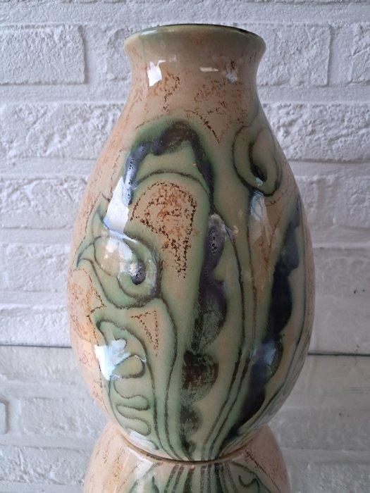 Saint Ghislain - Louis Randour - Vase (2) - faïence, Antiquités & Art, Antiquités | Verre & Cristal