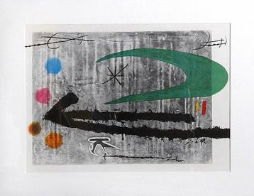 Joan Miro (1893-1983) - Vers la gauche, “Homenatge and