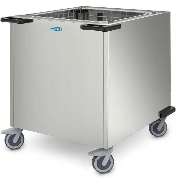 Serviesstapelaar | RVS | Onverwarmd | Platform 600x600mm |, Zakelijke goederen, Horeca | Keukenapparatuur, Nieuw in verpakking