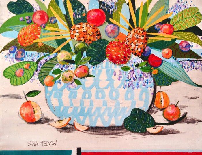 Yana Medow - Azure Abundance XXL - NO Reserve, Antiek en Kunst, Kunst | Schilderijen | Modern