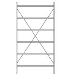 SSI Schafer R3000 Legbordstelling 500mm diep 5 legborden, Ophalen of Verzenden