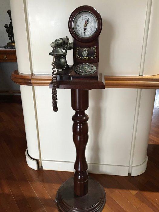Analoge telefoon - Hout - messing - Hout - messing -, Antiek en Kunst, Kunst | Designobjecten