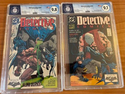 Detective Comics #598 + #599 - EGC 9.1 + 9.8 - 2 Graded, Boeken, Strips | Comics
