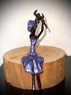 Abdoulaye Derme - sculptuur, Figurine - 20 cm - Koud geverfd, Antiek en Kunst