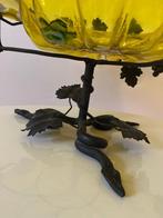 Centre de table (2) - Verre de Murano - fer forgé