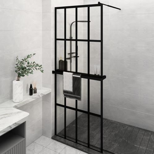 vidaXL Inloopdouchewand met schap 80x195 cm ESG-Glas, Doe-het-zelf en Bouw, Sanitair, Nieuw, Verzenden