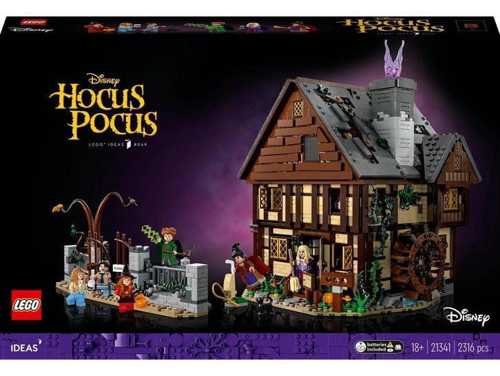 LEGO Ideas Disney Hocus Pocus - Huisje van de, Hobby en Vrije tijd, Gezelschapsspellen | Overige, Zo goed als nieuw, Verzenden