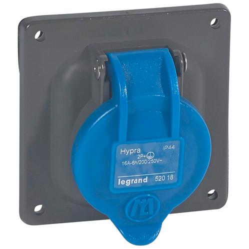 Legrand inbouwstopcontact 230V 16A 4P IP44 Hypra - 052019, Doe-het-zelf en Bouw, Elektriciteit en Kabels, Verzenden