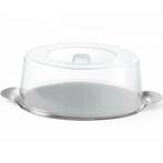 Taartplateau | RVS/Kunststof | Deksel | Ø300x110(h)mm HENDI, Verzenden, Nieuw in verpakking