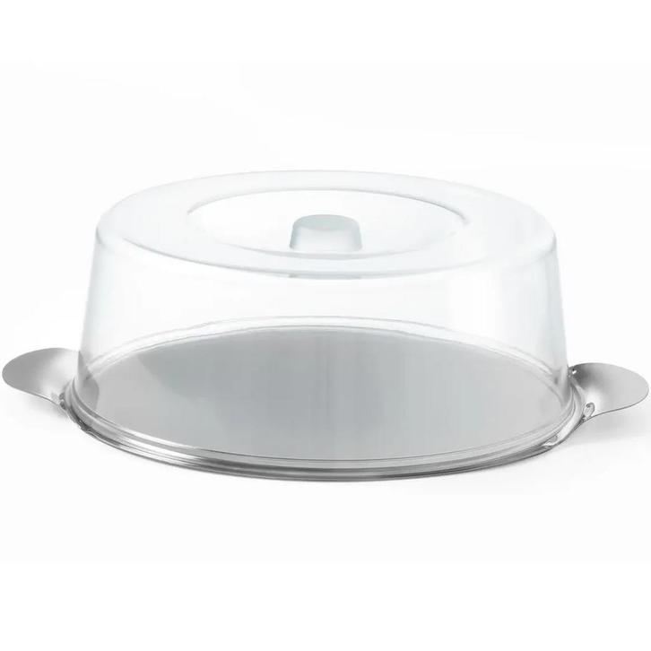 Taartplateau | RVS/Kunststof | Deksel | Ø300x110(h)mm HENDI, Zakelijke goederen, Horeca | Keukenapparatuur, Nieuw in verpakking