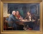 Josef Wagner-Höhenberg (1870-1939) - Joueurs de Cartes dans, Antiek en Kunst