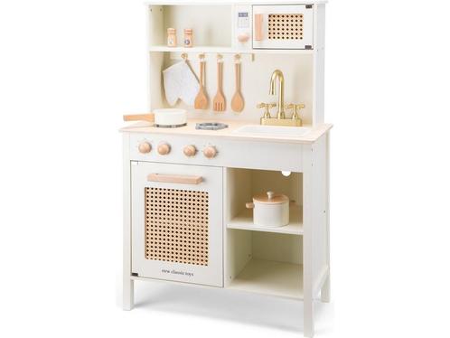 Woet® Houten Speelgoed Kinderkeuken - Speelkeukentje met, Huis en Inrichting, Woonaccessoires | Overige, Zo goed als nieuw, Verzenden