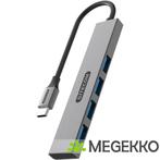 Sitecom USB-C to 4x USB-A Tiny hub, Computers en Software, USB Sticks, Verzenden, Nieuw