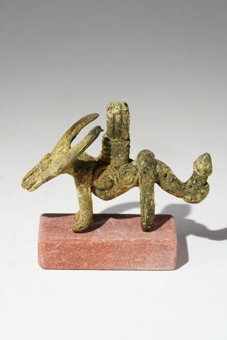 Een bronzen beeldhouwwerk - Senufo - Ivoorkust (Zonder, Antiek en Kunst, Kunst | Niet-Westerse kunst