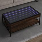 vidaXL Salontafel met Infinity LED 90x50x38 cm bruin, Huis en Inrichting, Tafels | Salontafels, Verzenden, Nieuw