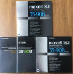 Maxell / TDK - 35-90B opnametapes voor bandrecorders, drie, Audio, Tv en Foto, Nieuw