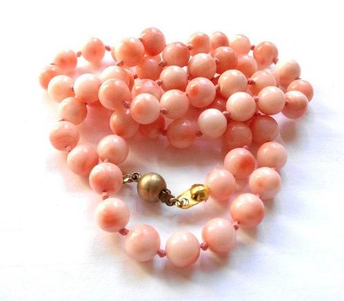 Sans Prix de Réserve - Collier 8 kt Or jaune - Corail -, Handtassen en Accessoires, Kettingen