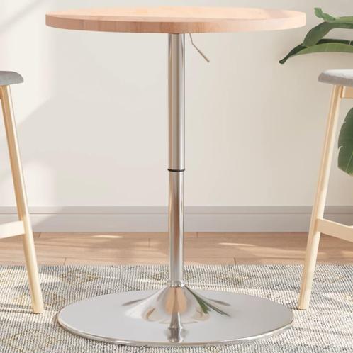 vidaXL Bartafel Ø 60x90,5 cm massief beukenhout, Huis en Inrichting, Tafels | Eettafels, Nieuw, Verzenden