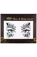 PXP Gezicht Sticker Face Jewels Peacock, Hobby en Vrije tijd, Verzenden, Nieuw