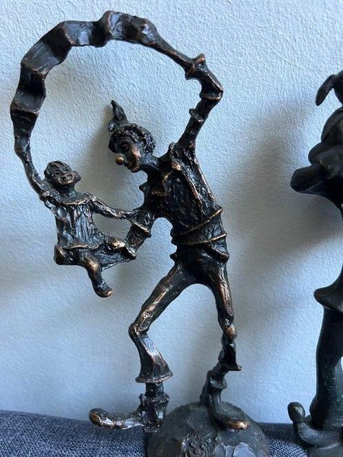Brigitte vd houdt en corry ammerlaan - Beeldje, Clini clown, Antiek en Kunst, Curiosa en Brocante