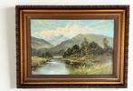 Daniel Sherrin. (1868-1940) - A Highland lakeland landscape, Antiek en Kunst