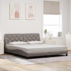 vidaXL Bedframe zonder matras stof taupe 180x200 cm, Huis en Inrichting, Slaapkamer | Bedden, Verzenden, Nieuw