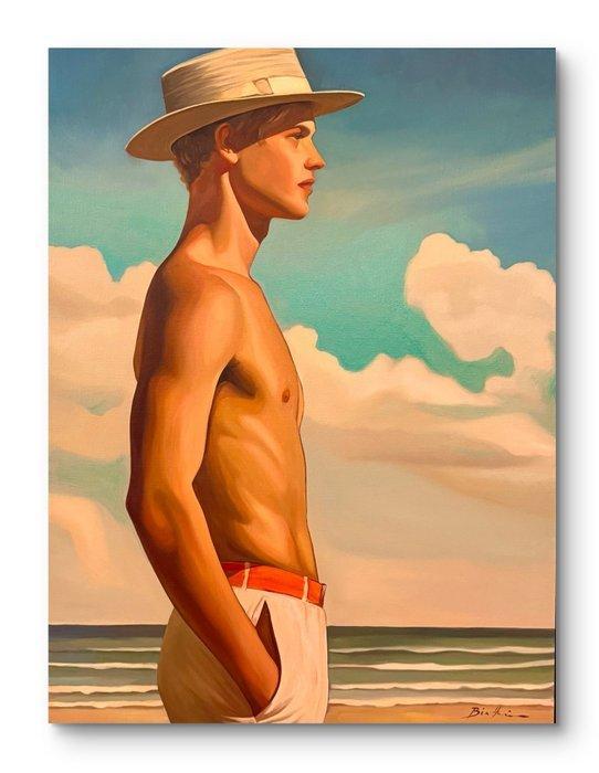 Biatturi Irina - Garçon à la Plage, Antiek en Kunst, Kunst | Designobjecten