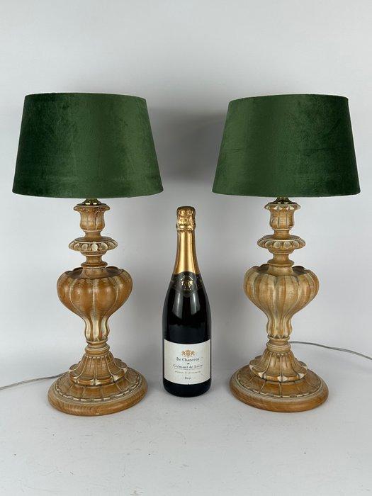 Tafellamp (2) - Hout, Antiek en Kunst, Curiosa en Brocante