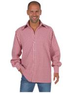 Tiroler/cowboy hemd rode ruitjes Luxe, Ophalen of Verzenden, Nieuw