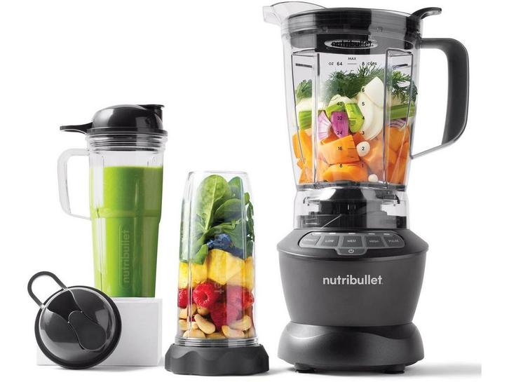 NutriBullet NBF500DG - Blender - 1200 W 1,9 l Zilver, Elektronische apparatuur, Blenders, Zo goed als nieuw, Verzenden