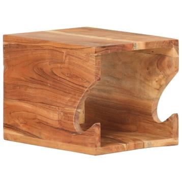 vidaXL Wandfietsenrek 35x25x25 cm massief acaciahout, Verzenden, Nieuw