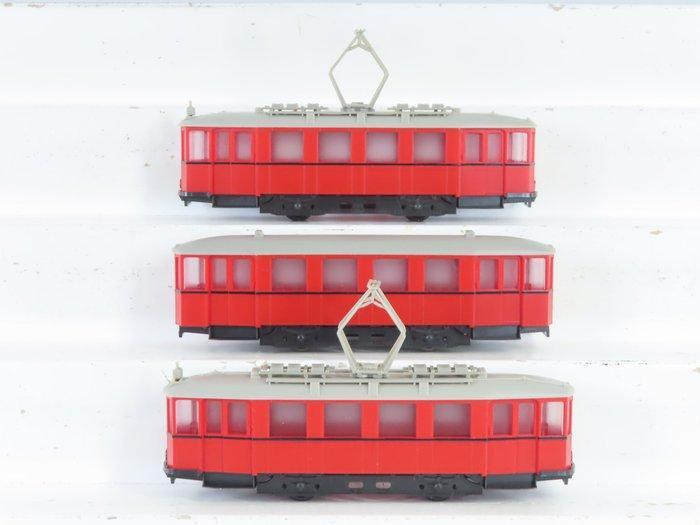 Wiener Linien H0 - Modeltram (3) - 3x type N, dummy motor-, Hobby en Vrije tijd, Modeltreinen | H0