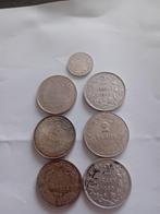 België. Albert I. 50 Cetns, 2 Francs 1909/1911, 7 stuks, Postzegels en Munten