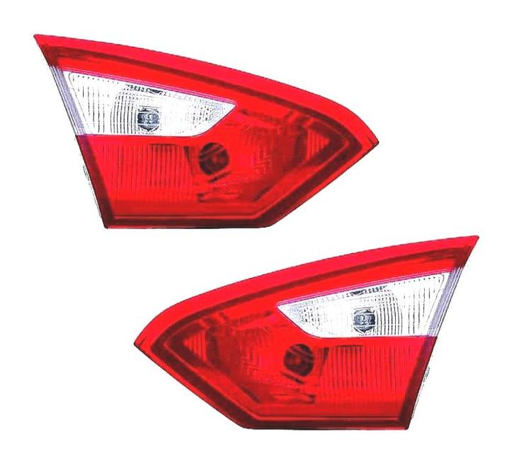 Feux Arrière Pour Ford Focus IV 4P 11-14 Blanc Rouge, Auto-onderdelen, Verlichting, Verzenden