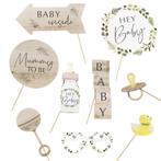 Photobooth Props Babyshower 10st, Nieuw, Verzenden