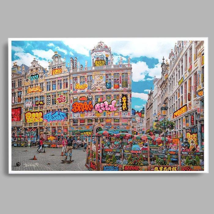 Maxime Blachere - Bruxelles Grand Place XL, Antiek en Kunst, Kunst | Designobjecten
